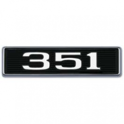 1969 Hood Scoop Number Plate "351"